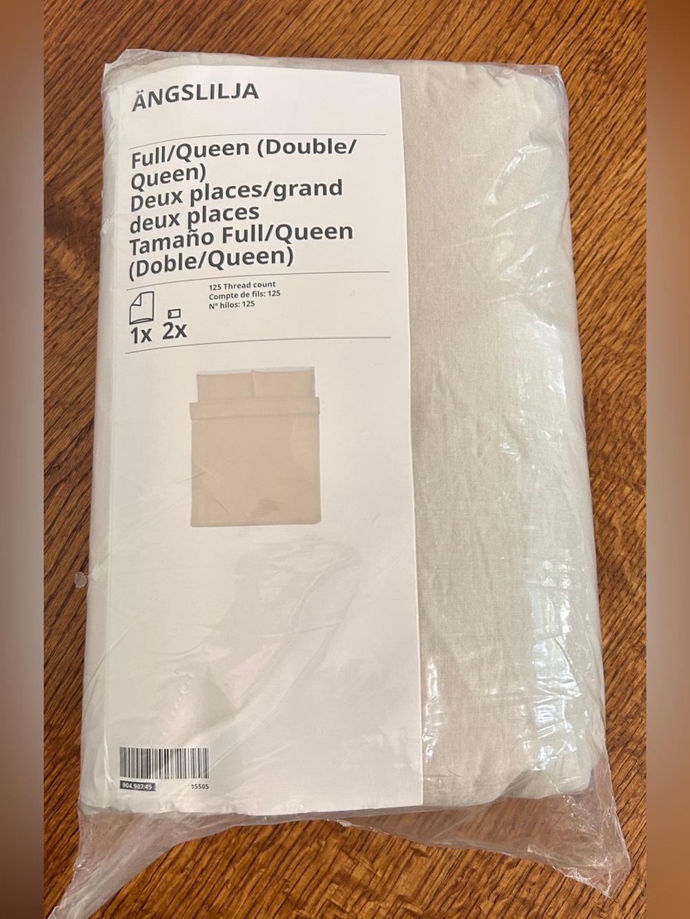 NEW ÄNGSLILJA FULL/QUEEN DUVET COVER AND PILLOW SHAMS 100% COTTON